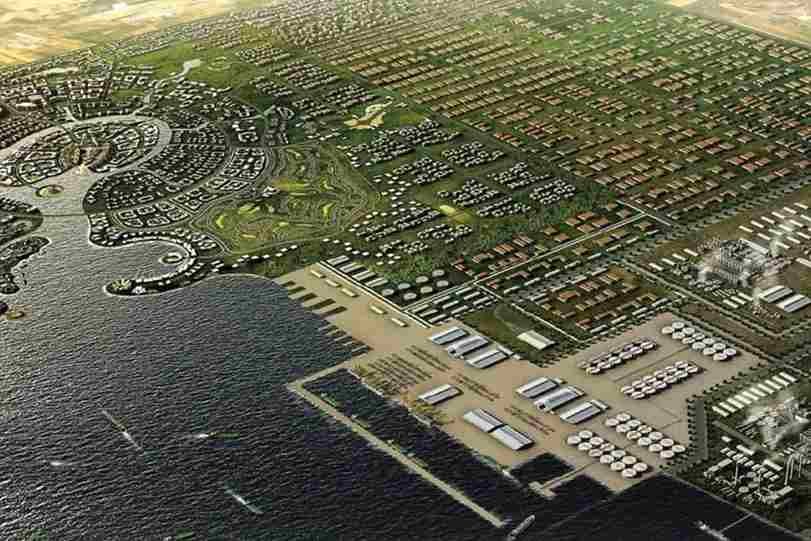 جازان شہر کا فضائی منظر اور ساحلی رہائشی علاقہ – شركة نقل عفش بجازان عرب موورز ہب