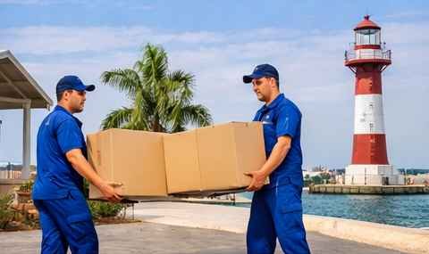 دينا نقل عفش في ينبع مقدمة من عرب موورز ہب مع فريق محترف يقوم بحمل صناديق الأثاث وتنظيمها بأمان وكفاءة عالية